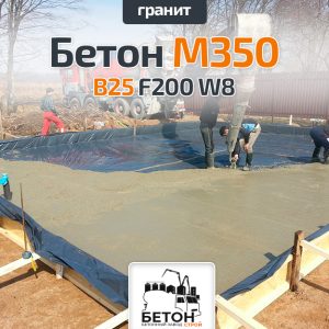Бетон М350 B25 F200 W8 (Гранит)